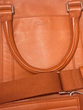Shinola Computer Brief - Bourbon Signature Leather